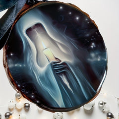 Wood Slice Christmas Tree Pendants Holiday Decoration