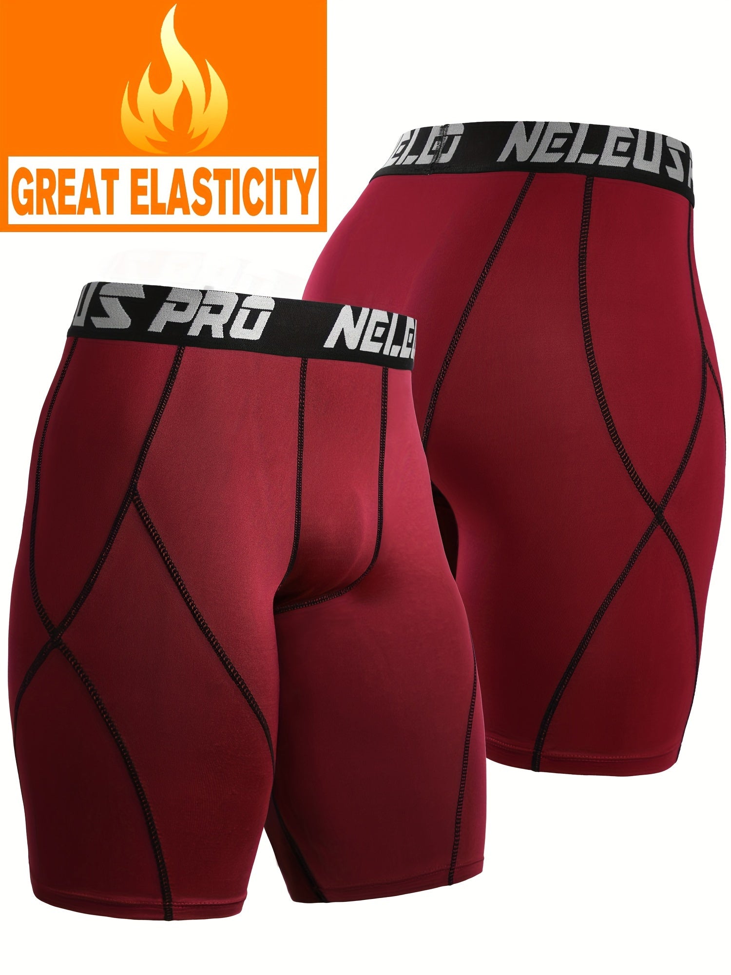 Men's Compression Shorts High Stretch Breathable Base Layer Shorts