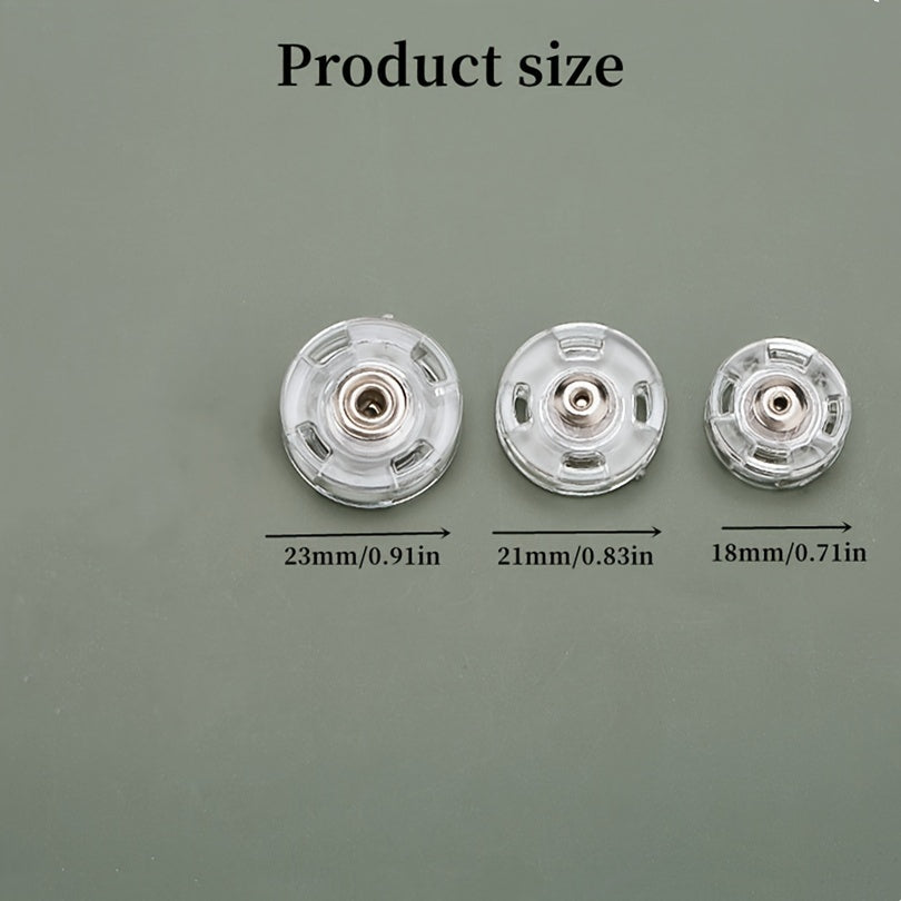 10pcs Plastic Invisible Snap Buttons for Sweater Coat Anti-light Ro