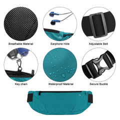Waterproof Fanny Pack Waist Bag for Running Hip Bum Belt