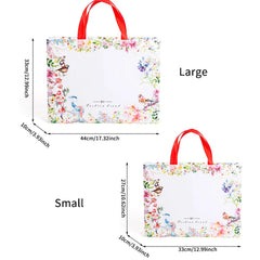Flower Print Foldable Shopping Bag Reusable Eco Shopper Bag Large