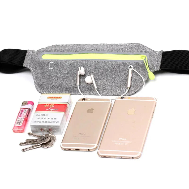 Hidden Waist Bag Sports Phone Men's Belt Bag Waterproof Fanny Pack