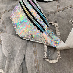 Holographic Laser Waist Bag for Beach Travel