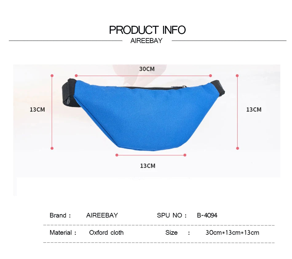 Waterproof Waist Bag Female Belt Fanny Pack Ladies Waist Pack Belly Bags Purse