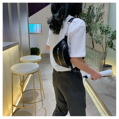 Women Fanny Pack PU Waist Fanny Pack Chest Crossbag