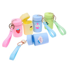 Silicone Bucket Bag Coin Purse with Keychain Pendant
