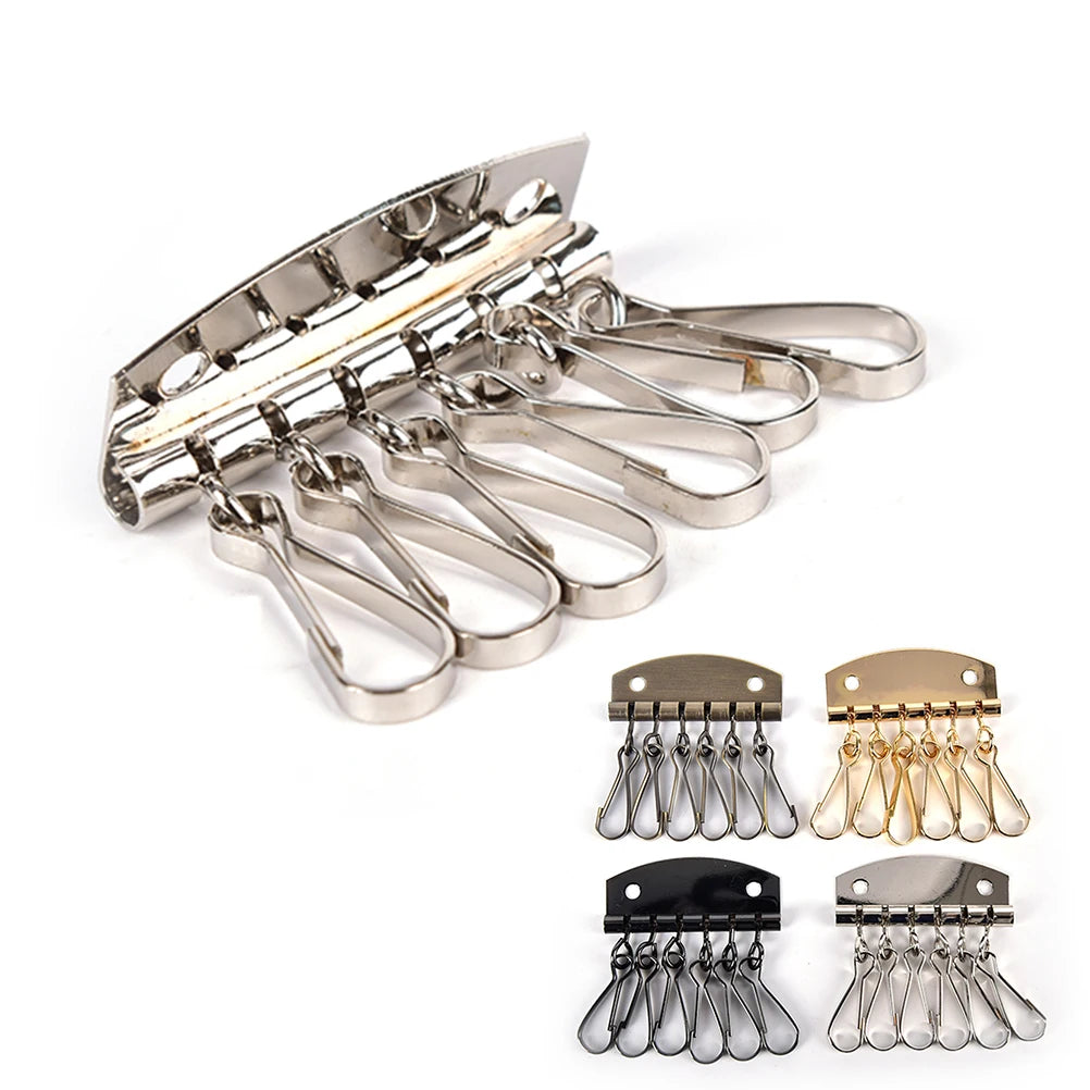 1PCS DIY Handbag Purse Inside Key Ring Row Metal Bag Buckles