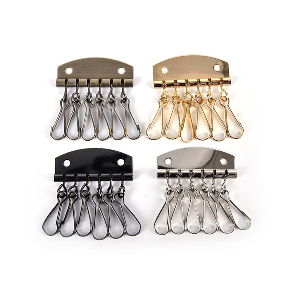 1PCS DIY Handbag Purse Inside Key Ring Row Metal Bag Buckles