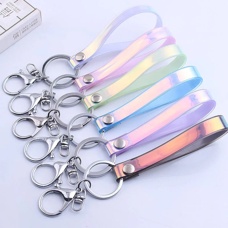 Laser Car Key Pouch Bag Key Holder Organizer PVC Keychain Key Case