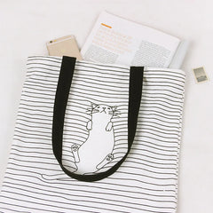 Women Casual Animal Print Tote Beach Handbag Cotton Linen