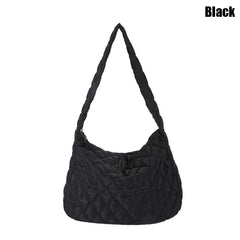 Plaid Shoulder Bag Puffy Hand Large Underarm Bag