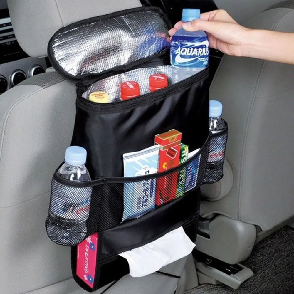 Car Seat Back Multi-Pocket Storage Bags Thermal Organizer