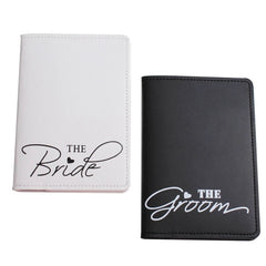 PU Leather Luggage Bag Tag for Couples Honeymoon Travel