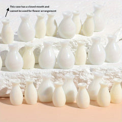 30pcs Miniature Bottles Resin Material Closed Mouth Small Bottles
