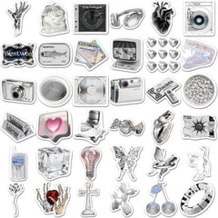 66pcs Sparkling Stickers for Phone Laptop Car Bike