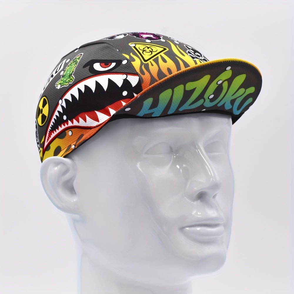 Retro Skull Hat Cycling Cap Breathable Quick Dry Bike Riding Cap