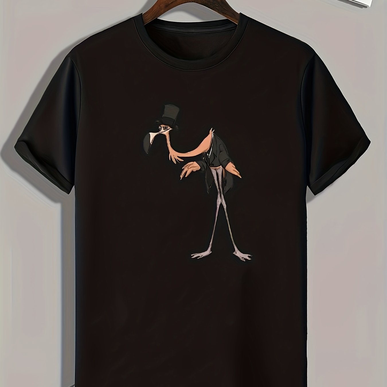 Creative Cartoon Print Men's Graphic T-shirt for Summer