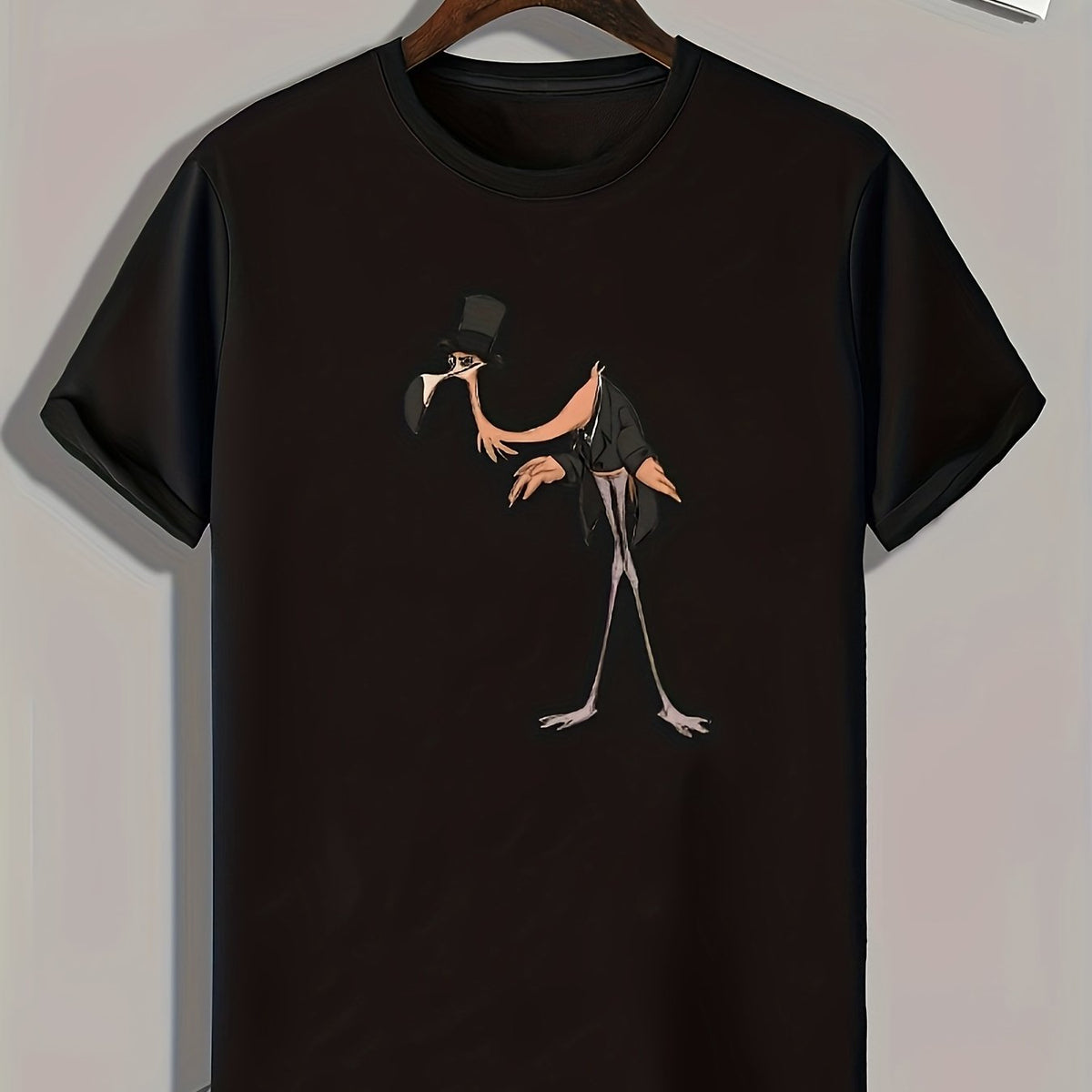 Creative Cartoon Print Men's Graphic T-shirt for Summer