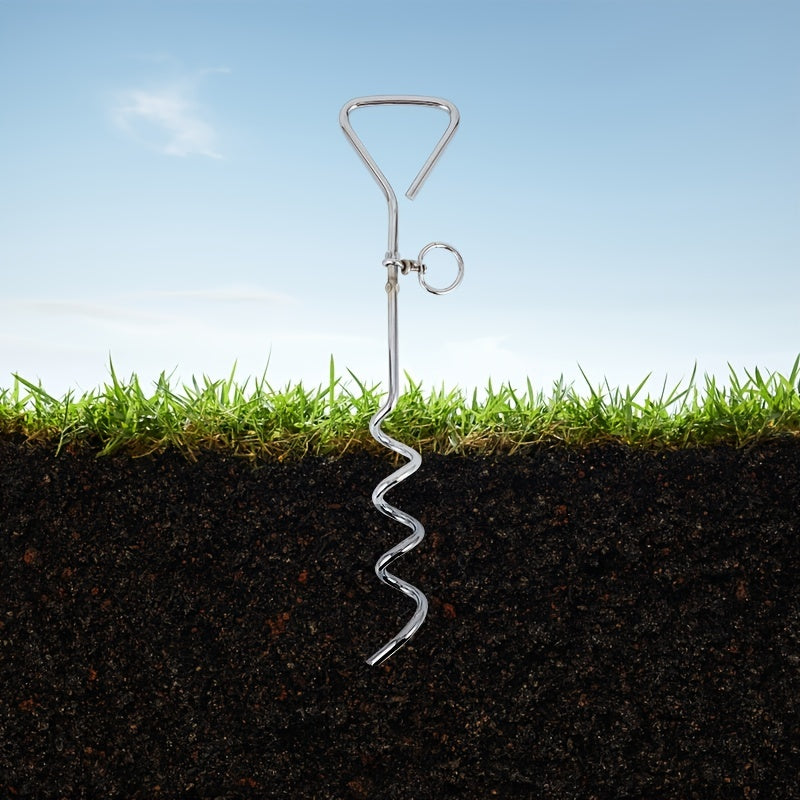 Heavy Duty Corkscrew Dog Stake for Outdoor Tie Outs