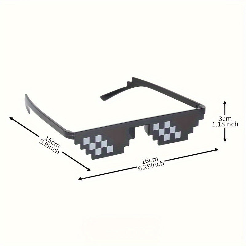 Funny Mosaic Sunglasses Men Women Party Decors Photo Props
