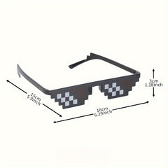 Funny Mosaic Sunglasses Men Women Party Decors Photo Props