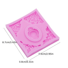 1pc Silicone Baking Mold Lace Embossing DIY Fondant Cake Mold