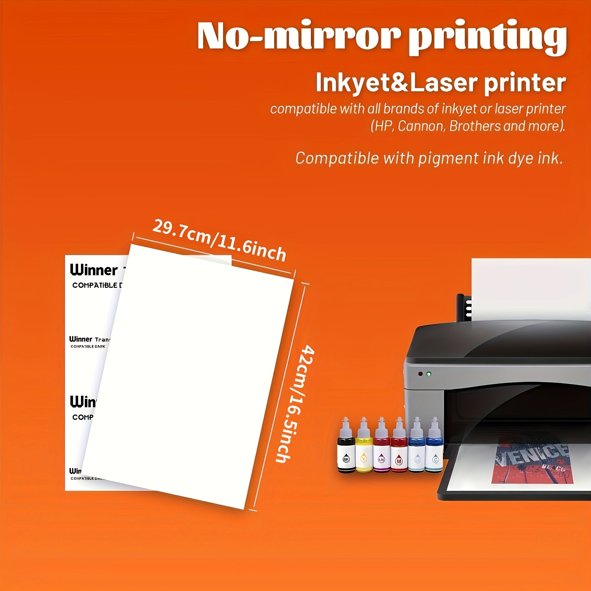 20 Sheets A3 Transfer Double Sided Matte Thermal Teflon Paper