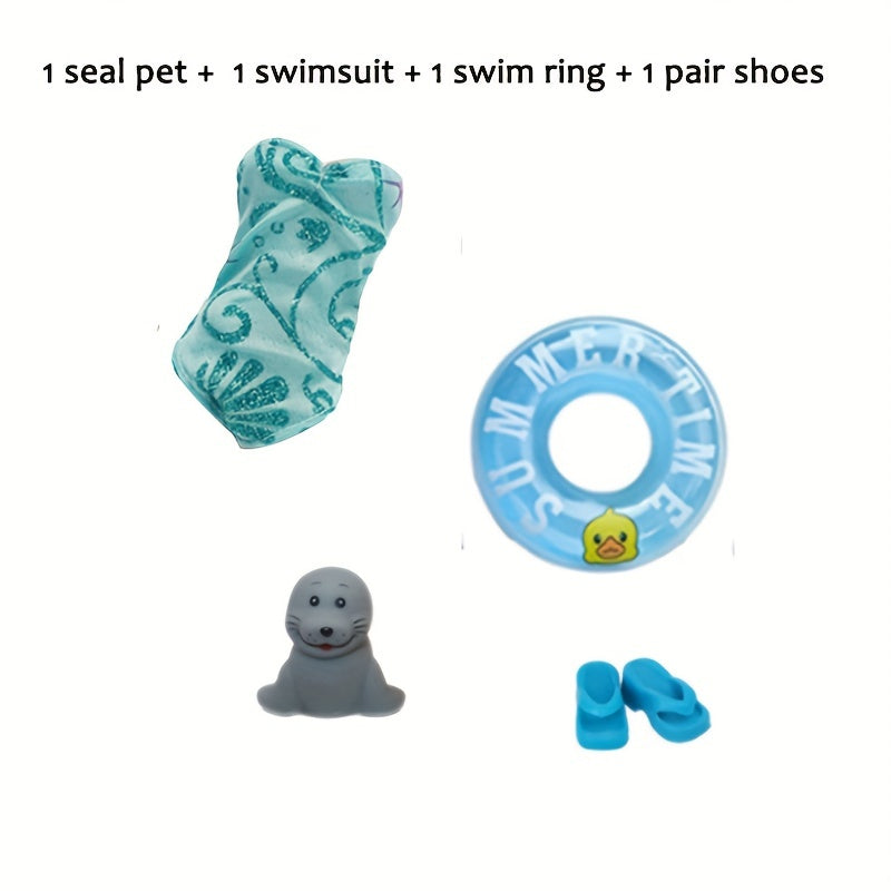 4Pcs Doll Swimwear Set Accessories For 11.5'' Dolls Girls Toys
