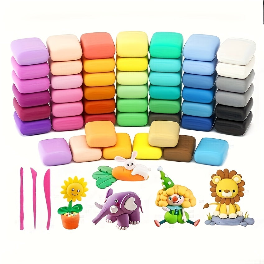Ultra Light Air Drying Clay Kit 24 Colors w/ Tools DIY Crafts