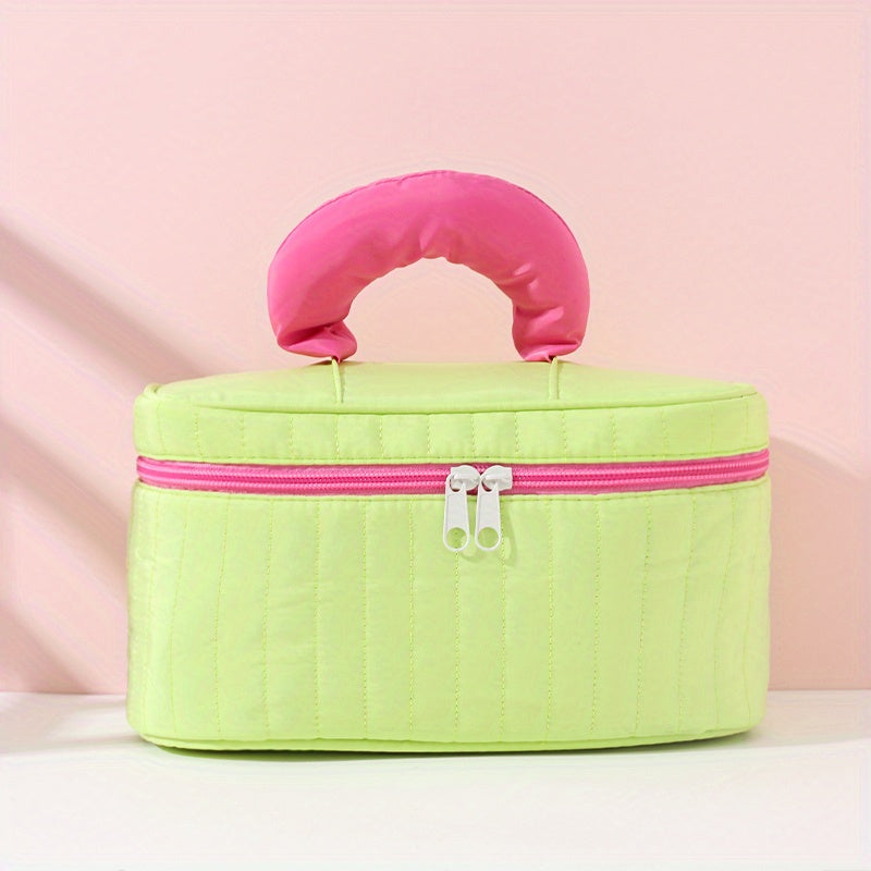 Colorblock Cosmetic Bag Multifunctional Toiletry Wash Bag