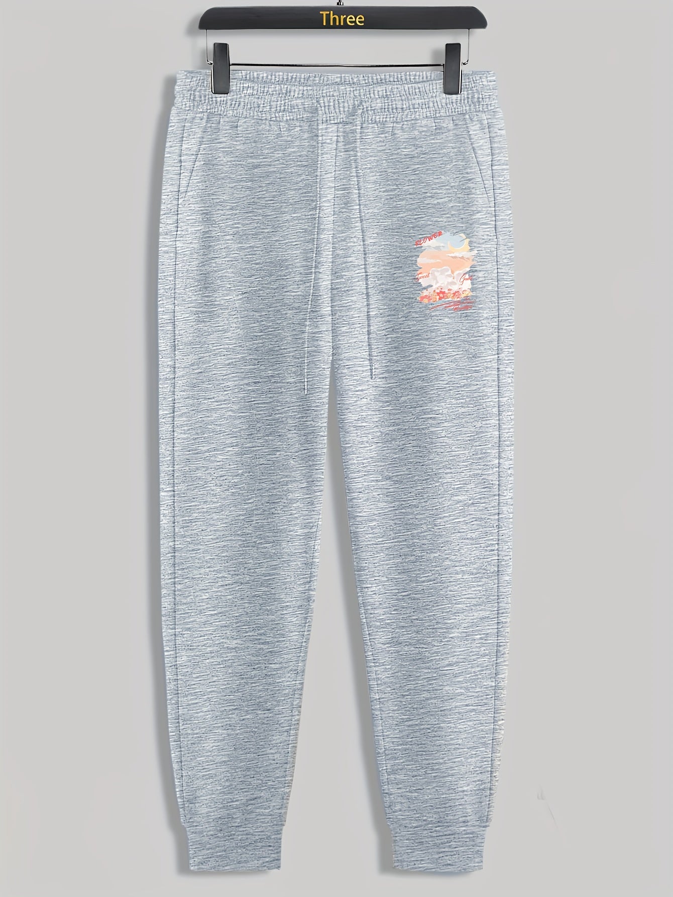 Colorful Clouds Men's Drawstring Sweatpants Loose Casual Trousers