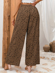 Floral Wide Leg Pants Spring Summer Casual Loose
