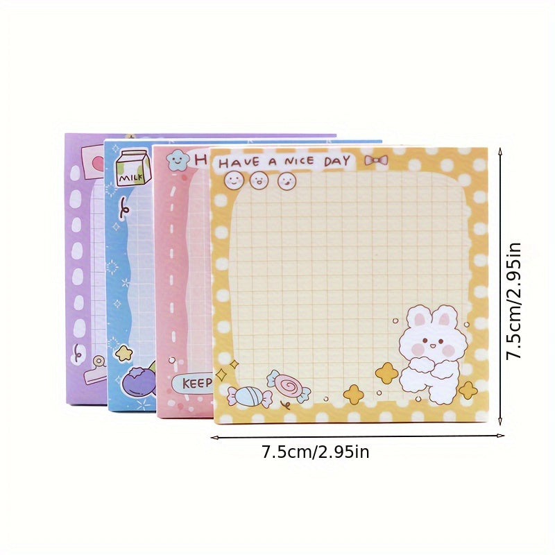 Cute Rabbit Sticky Notes - Tearable Office Note Paper