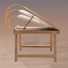 Adjustable Jigsaw Puzzle Table Easel with Folding Legs and 2 Drawers