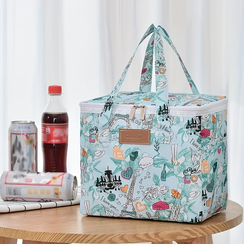 Insulated Large Capacity Lunch Bag Leakproof Waterproof for School Picnic