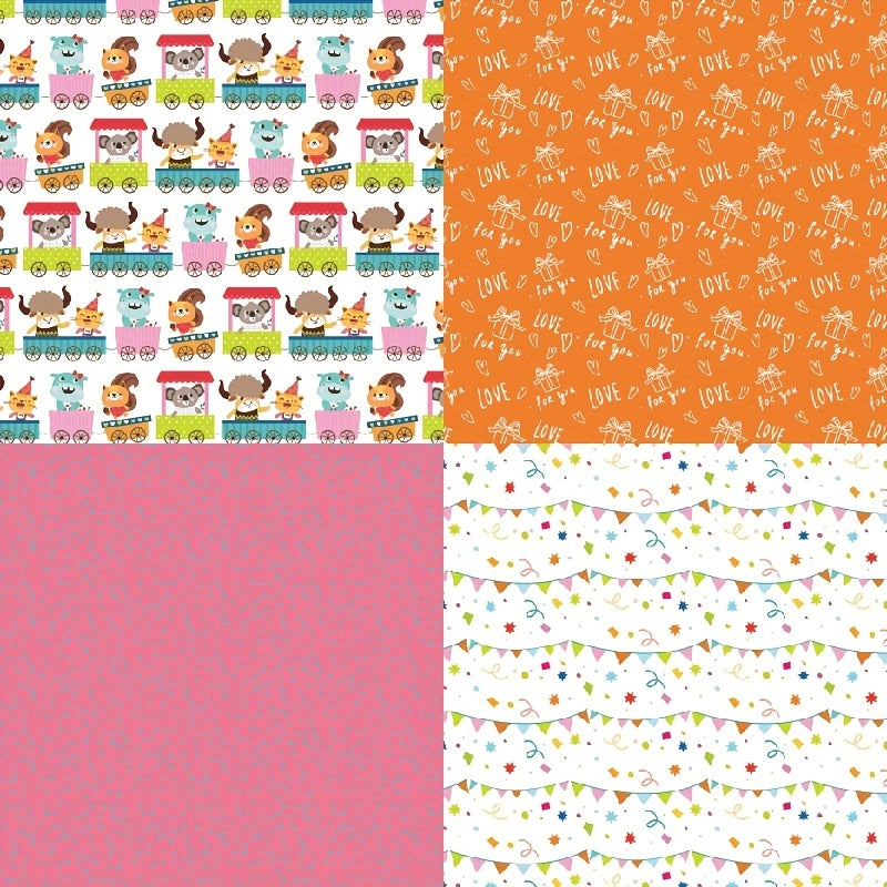 6 Inch Happy Birthday Scrapbook Paper