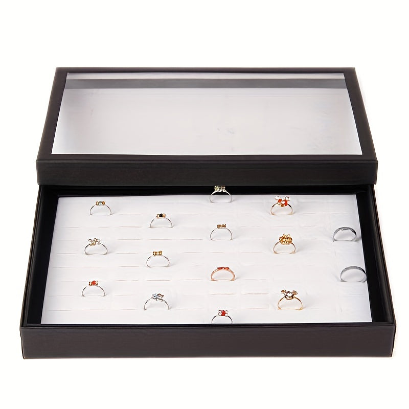 36 Holes Jewelry Box Transparent Earrings & Ring Storage