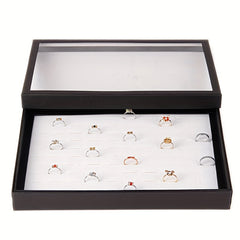 36 Holes Jewelry Box Transparent Earrings & Ring Storage