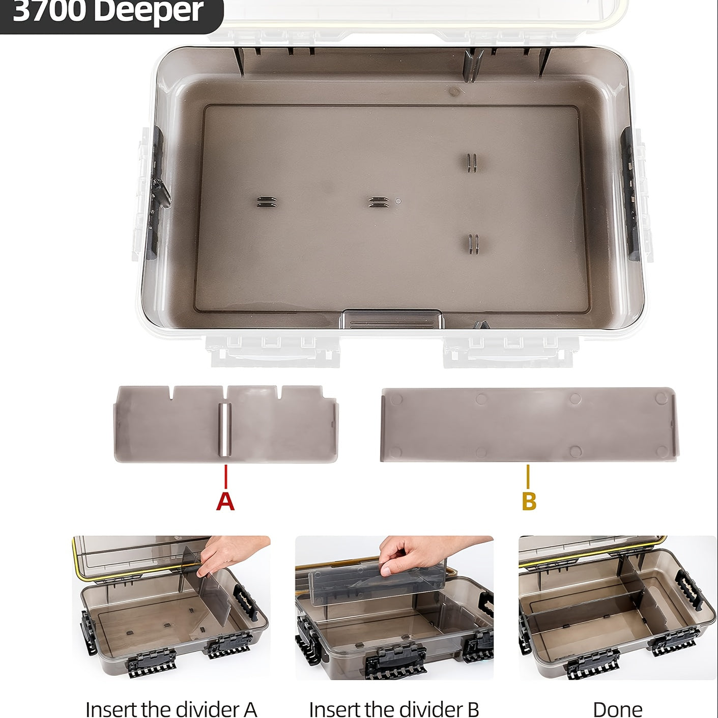 Waterproof Bait Storage Box Fishing Tackle Organizer