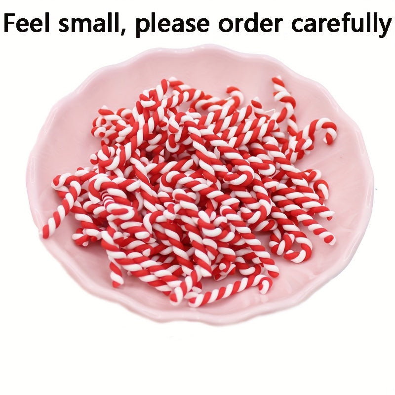10pcs Christmas Candy Crutches DIY Jewelry Crafts Arts Supplies