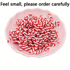 10pcs Christmas Candy Crutches DIY Jewelry Crafts Arts Supplies