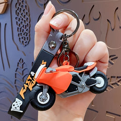 Cool Motorcycle Keychain Bag Charm Pendant Ornament