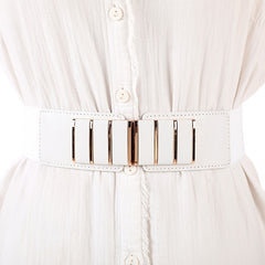 Women Jumpsuit Elastic Stretch Wideband Belted Girdle Belt