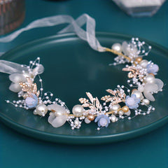 Kids Faux Pearl Flower Headband Children's Accessories