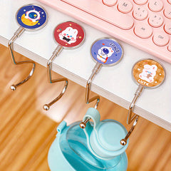 1pc Portable S-shaped Stainless Steel Desk Hook for School Bag Storage