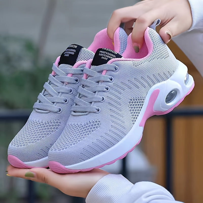 Women's Mesh Breathable Air Cushion Tennis Sports Shoes Lightweight