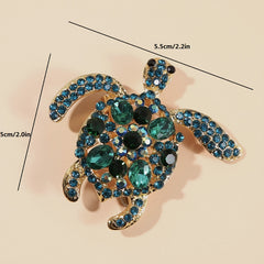Fashionable Male Turtle Brooch