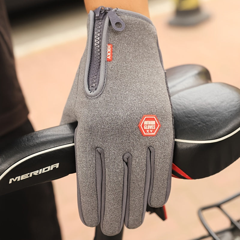 Winter Touch Screen Motorcycle Gloves Windproof Anti-Slip Unisex