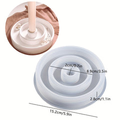 Round Resin Candle Holder Silicone Mold DIY Candle Making