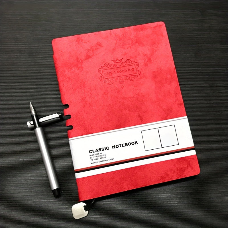 Retro Leather Business Notebooks Set w/ Pens